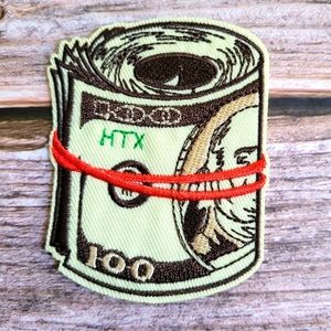 It's All About The Benjamins Cash Money Dollar Bill Hustle Embroidered Patch